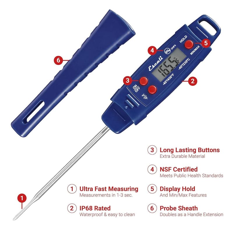 Escali DHP3 Waterproof Digital Thermometer